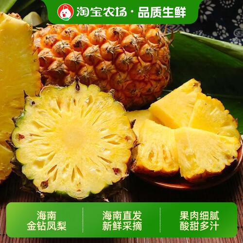 海南金钻凤梨当季新鲜水果