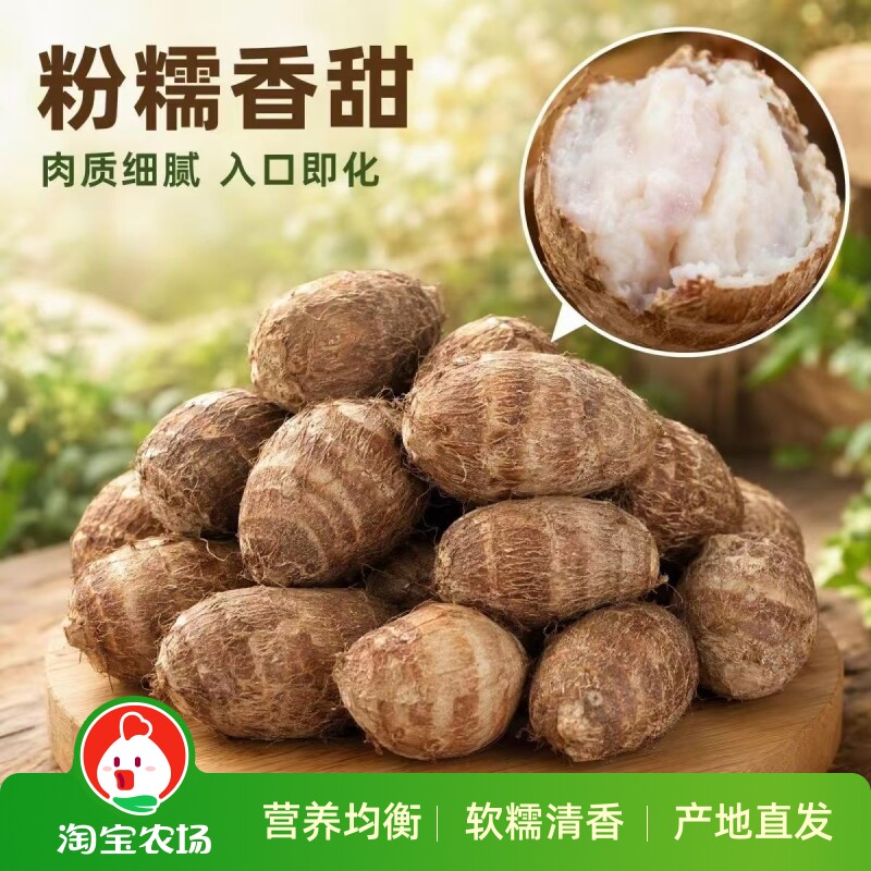 山东正宗沂蒙高山牛奶小芋头毛芋艿小香芋头当季蔬菜芋头仔粗粮