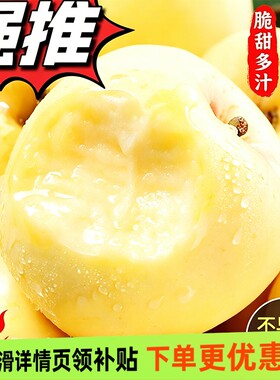 山东烟台黄金奶油富士苹果新鲜水果现货3斤/4.5斤/8.5斤多规格