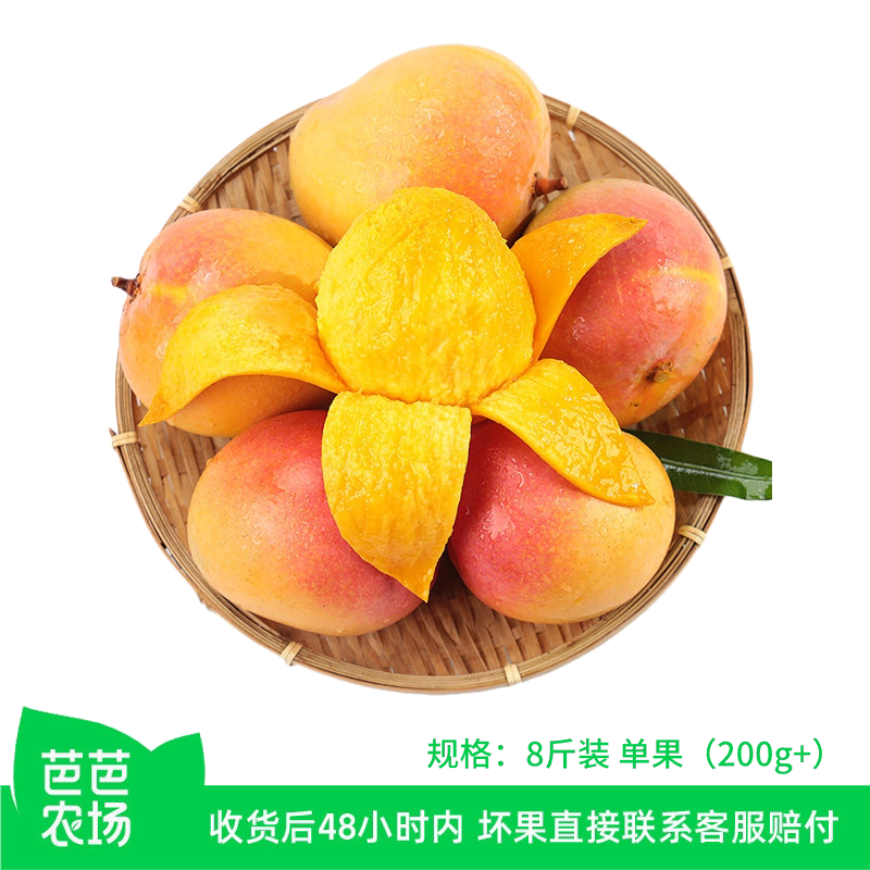 热农芒产地直发现摘孕妇水果软糯香甜多汁大果芒果种植农场果肉