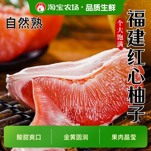 红心柚子红肉蜜柚新鲜孕妇水果当季大柚子现摘整箱1粒起