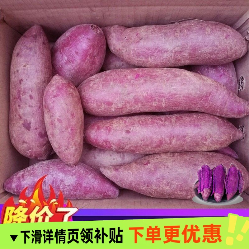 2026新鲜紫薯农家自种沙地红薯3/5/9斤紫罗兰蜜薯糖心甜番薯地瓜