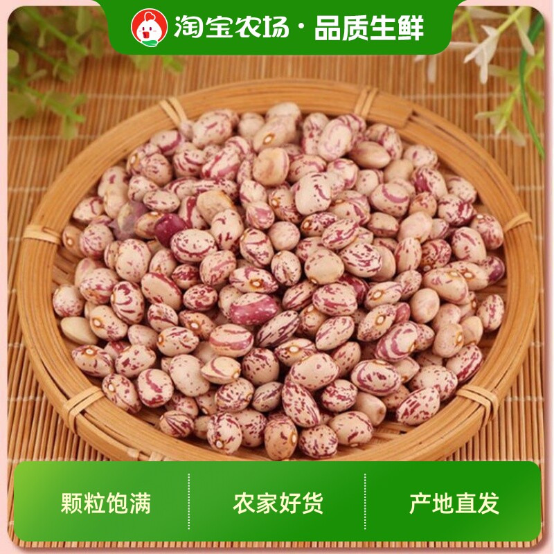 芸豆新货云南雀蛋豆子奶花红花孔雀豆芙蓉豆五谷杂粮豆优质有机