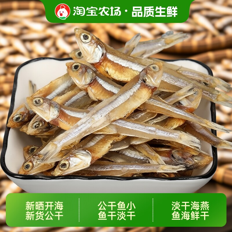 新晒开海新货公干鱼小鱼干淡干海燕鱼海鲜干货银鱼干丁香鱼野生
