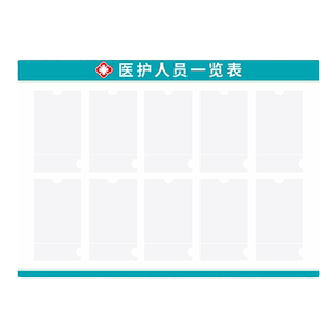 医护人员一览表公示栏医生护士人员信息展示板医院医疗机构员工信息公告栏诊所科室门诊值班室宣传栏定制挂墙