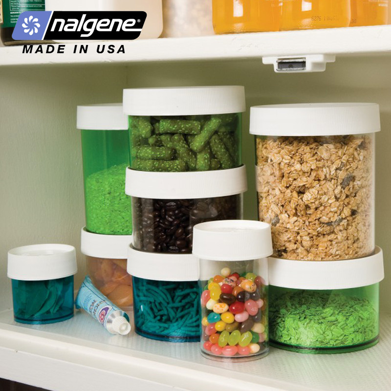 nalgene乐基因美国进口塑料密封罐户外食物储物罐冰箱收纳盒圆形