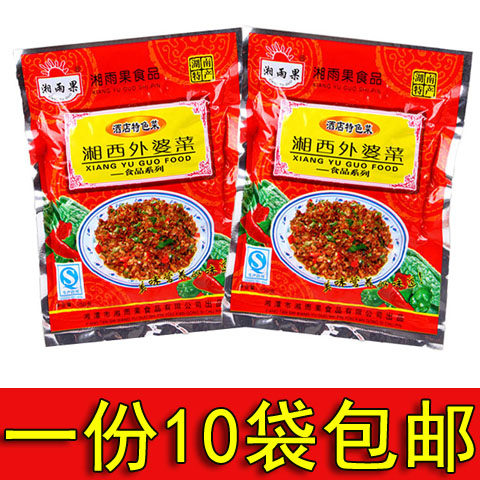 湖南特产 湘西外婆菜 250g*10包 腌制坛子菜酱菜咸菜萝卜条下饭菜