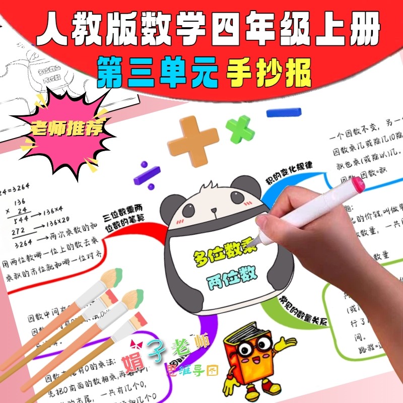 人教版数学四年级上第三单元多位样图/效果图销售