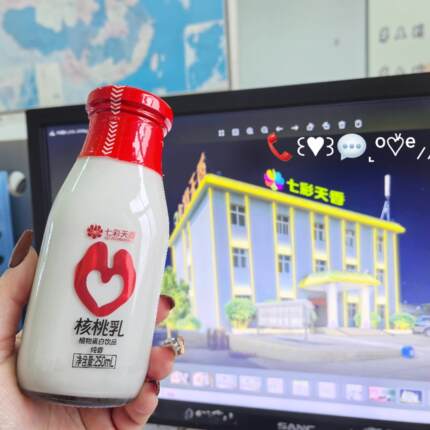 王炸新品 云南七彩天香核桃乳植物蛋白饮料  纯香型10瓶装