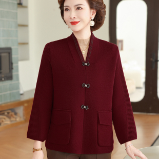 50多岁中老年女士上衣服秋装 牧芮妈妈春秋外套洋气质时尚 2025新款