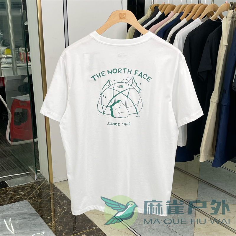 春夏特价TheNorthFace北面男女户外情侣透气纯棉圆领短袖T恤8CST