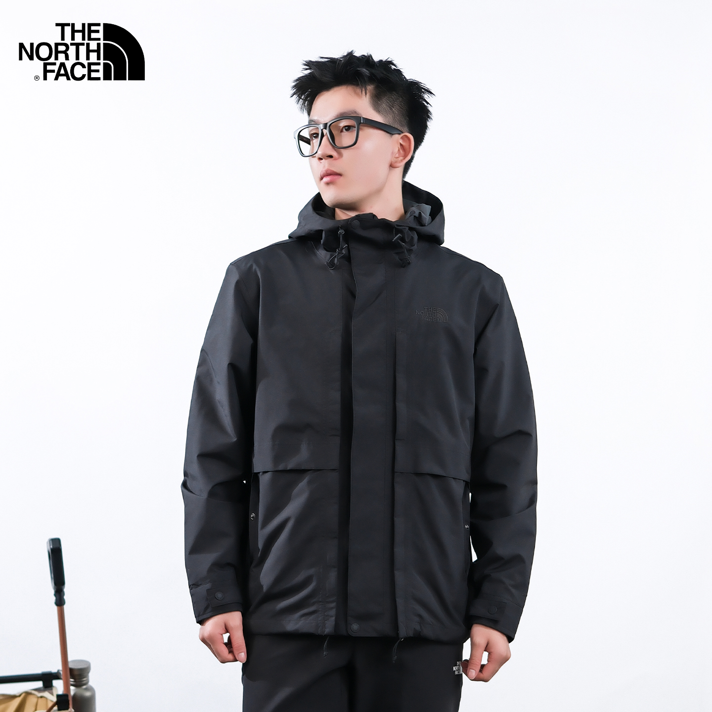 北面男子户外休闲防水透气冲锋衣