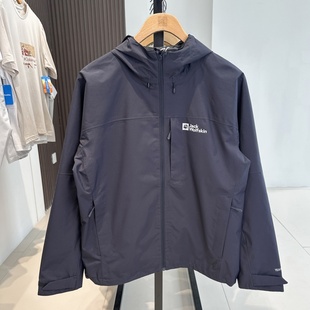 防风防水 新款 A63900A 25春季 JackWolfskin狼爪户外连帽冲锋衣男士