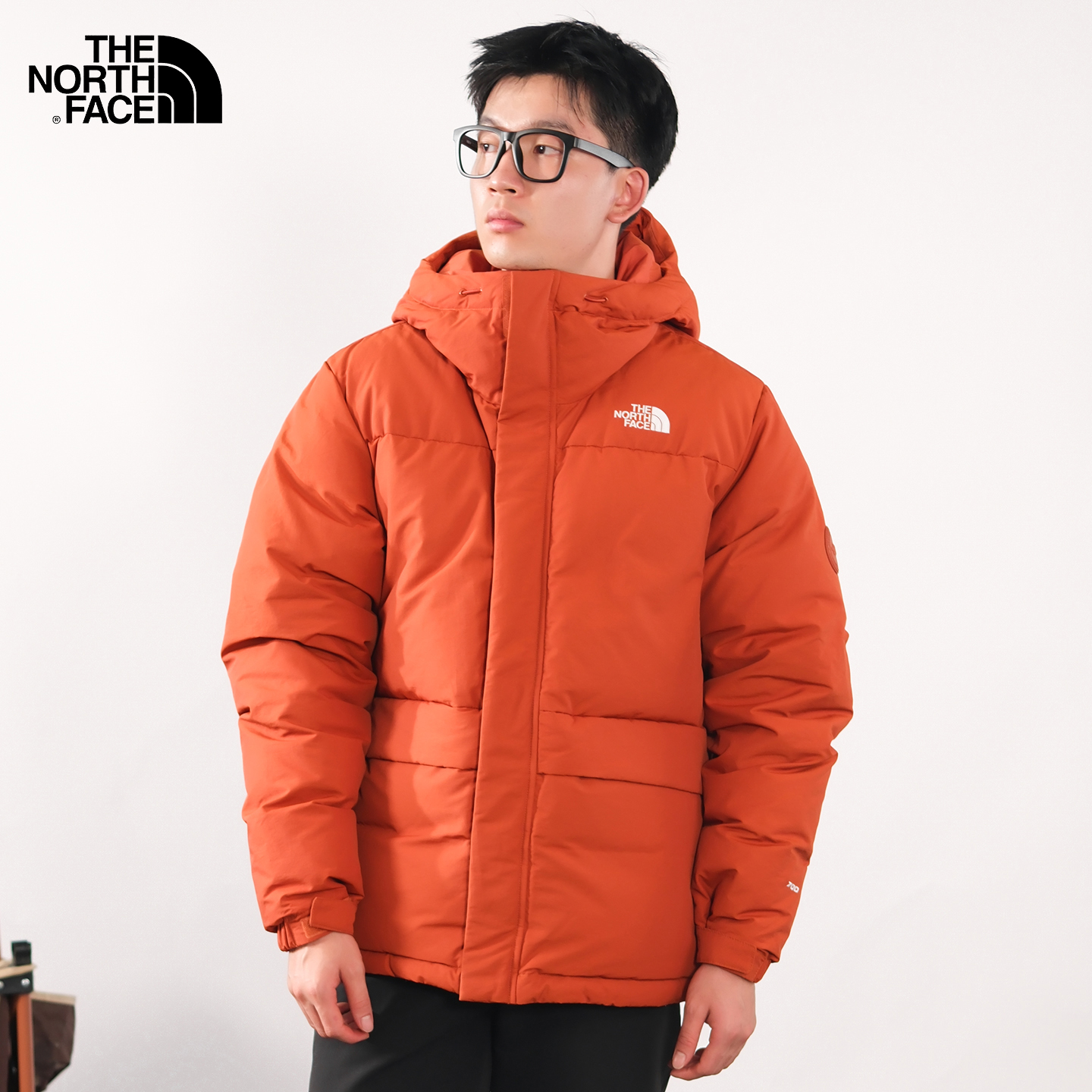 北面户外防水700蓬鹅绒羽绒服男