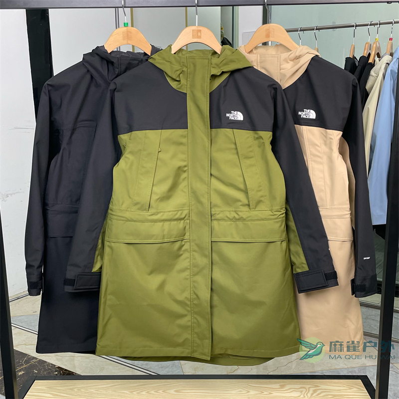 24春季新款TheNorthFace北面户外防风防水透汽中长款冲锋衣女87W3 户外/登山/野营/旅行用品 冲锋衣 原图主图