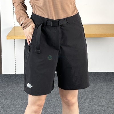 北面户外透气休闲凉感速干短裤女