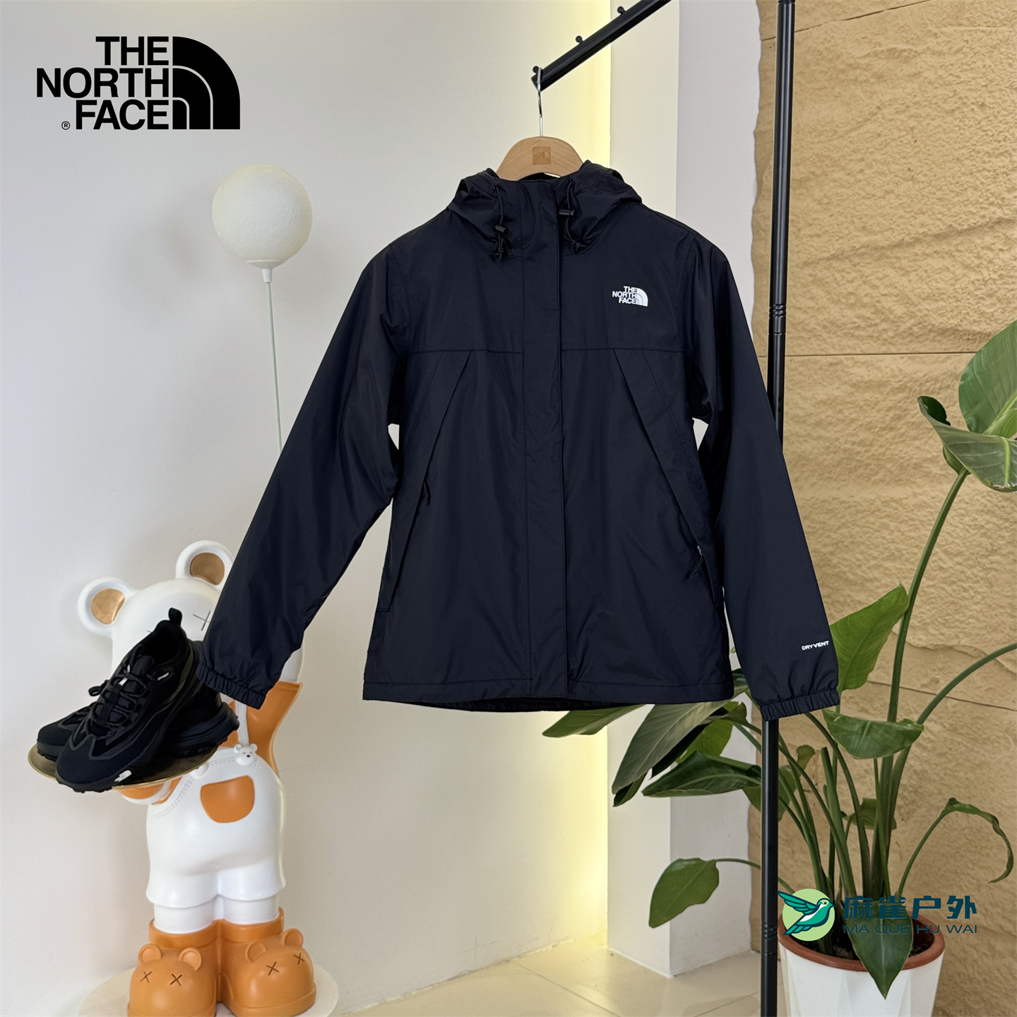 TheNorthFace北面/女款户外防水保暖软壳内胆三合一冲锋衣 7QW6