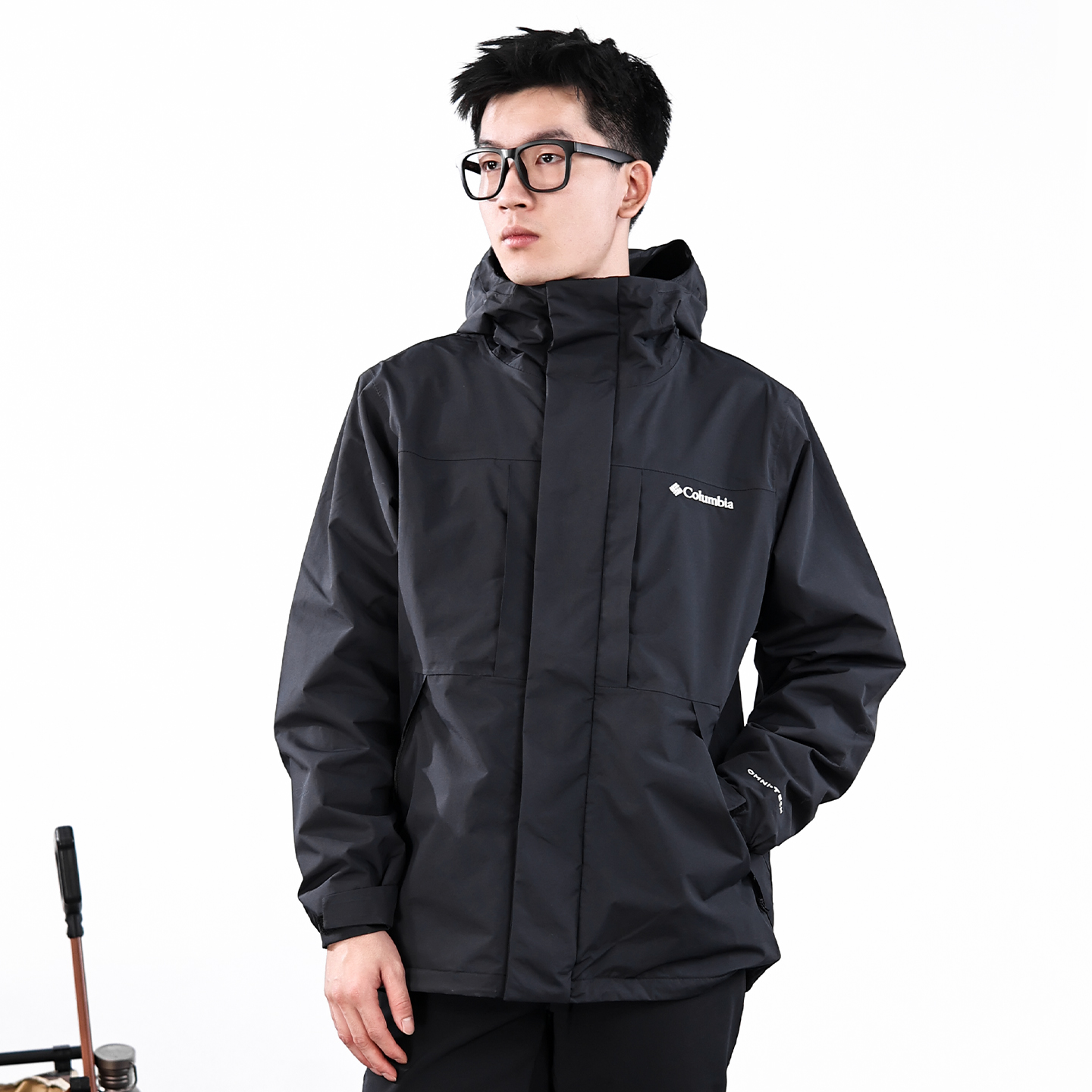 哥伦比亚男防风透气款冲锋衣外套