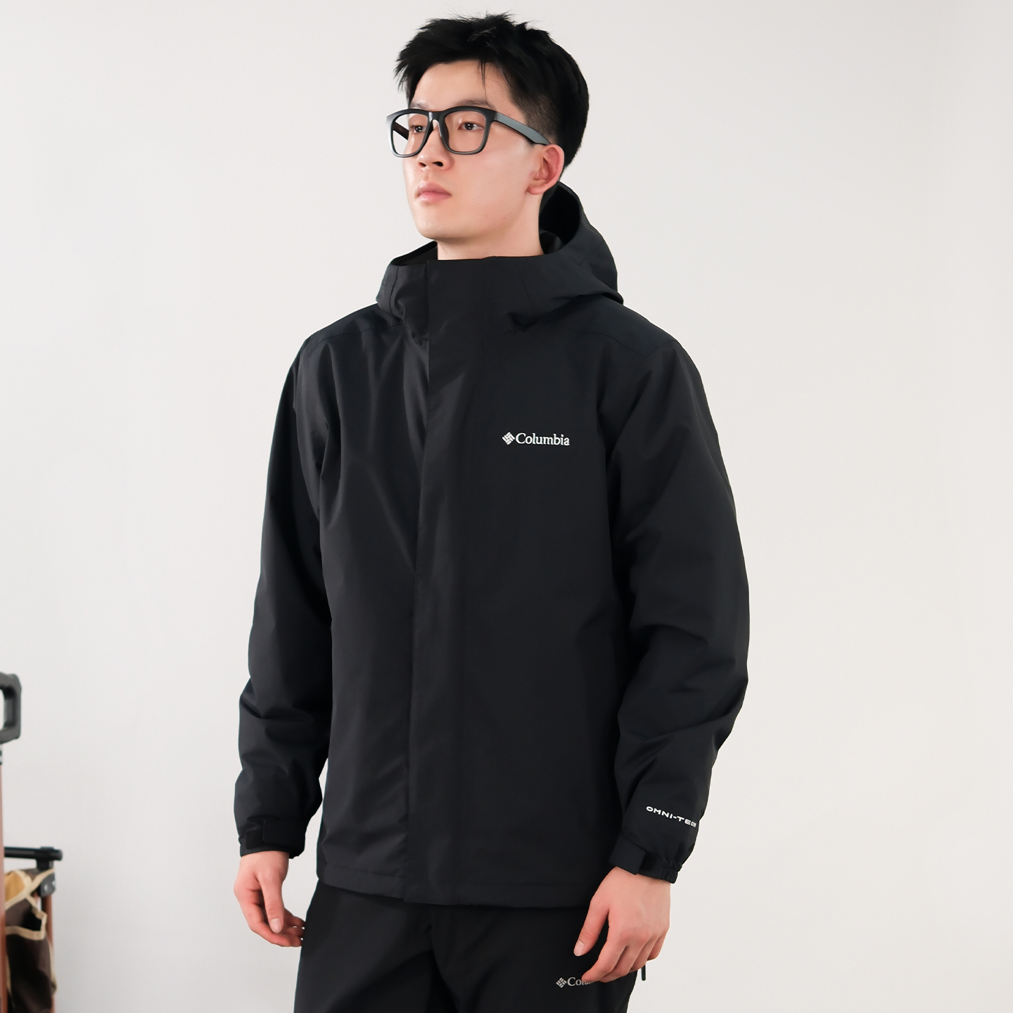 哥伦比亚男防水三合一冲锋衣外套