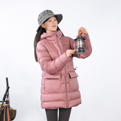 哥伦比亚女户外热能中长款羽绒服