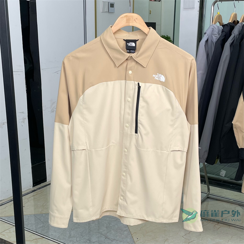 春夏新款TheNorthFace北面户外休闲衬衫吸湿透气长袖衬衣男士83TJ
