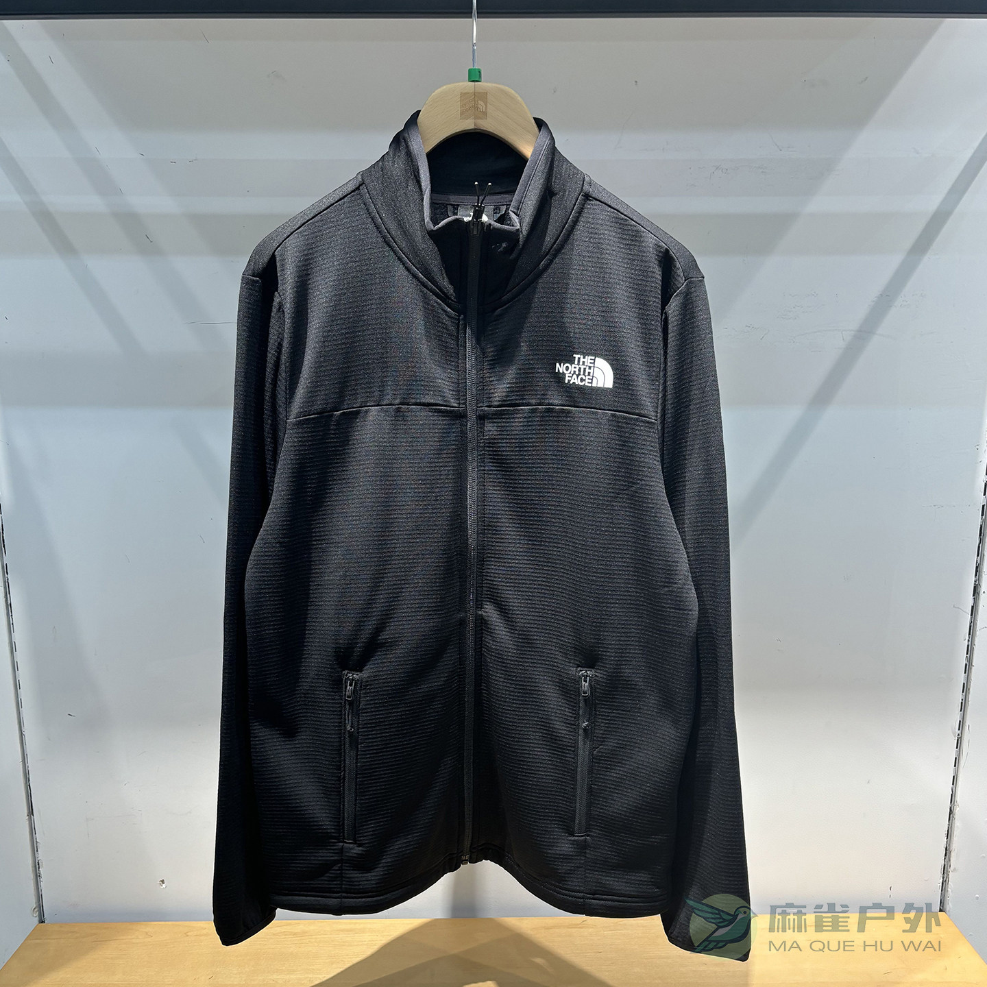 北面男款棋盘格保暖抓绒外套8FJ2