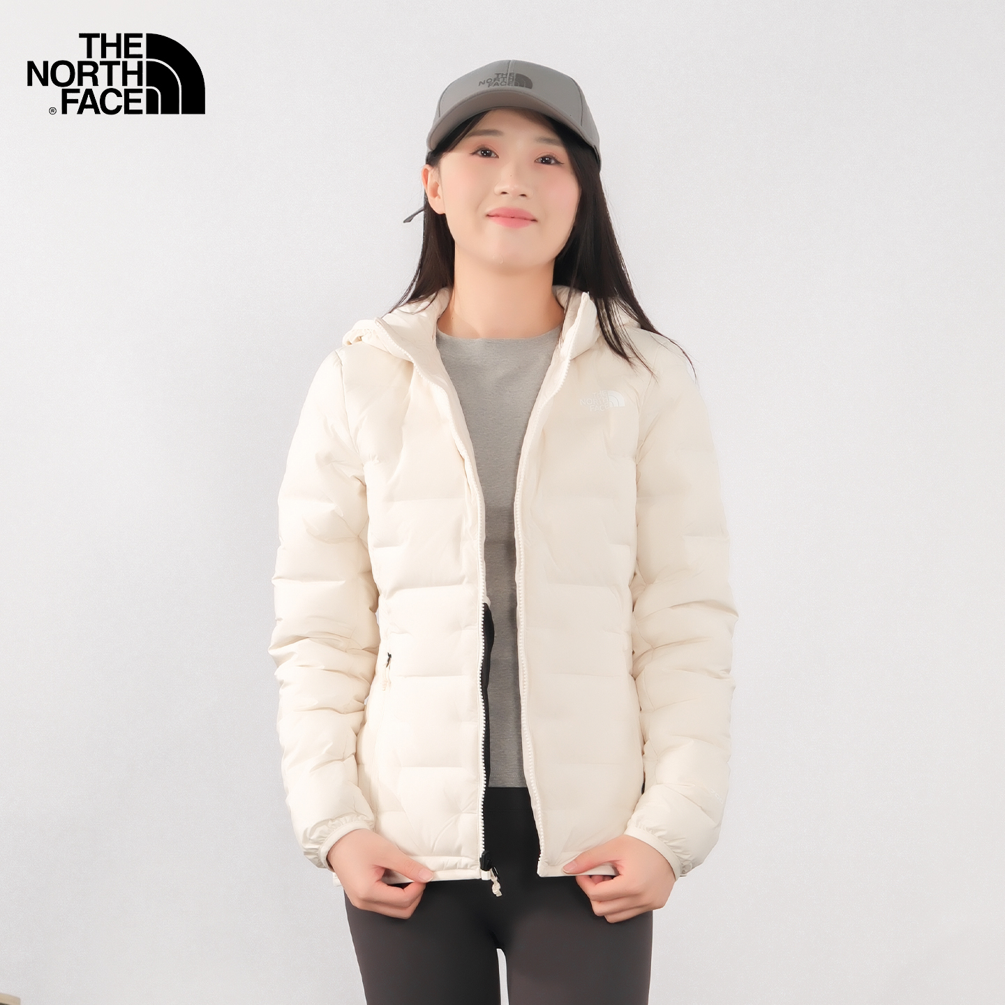 北面女款户外修身防风鹅绒羽绒服