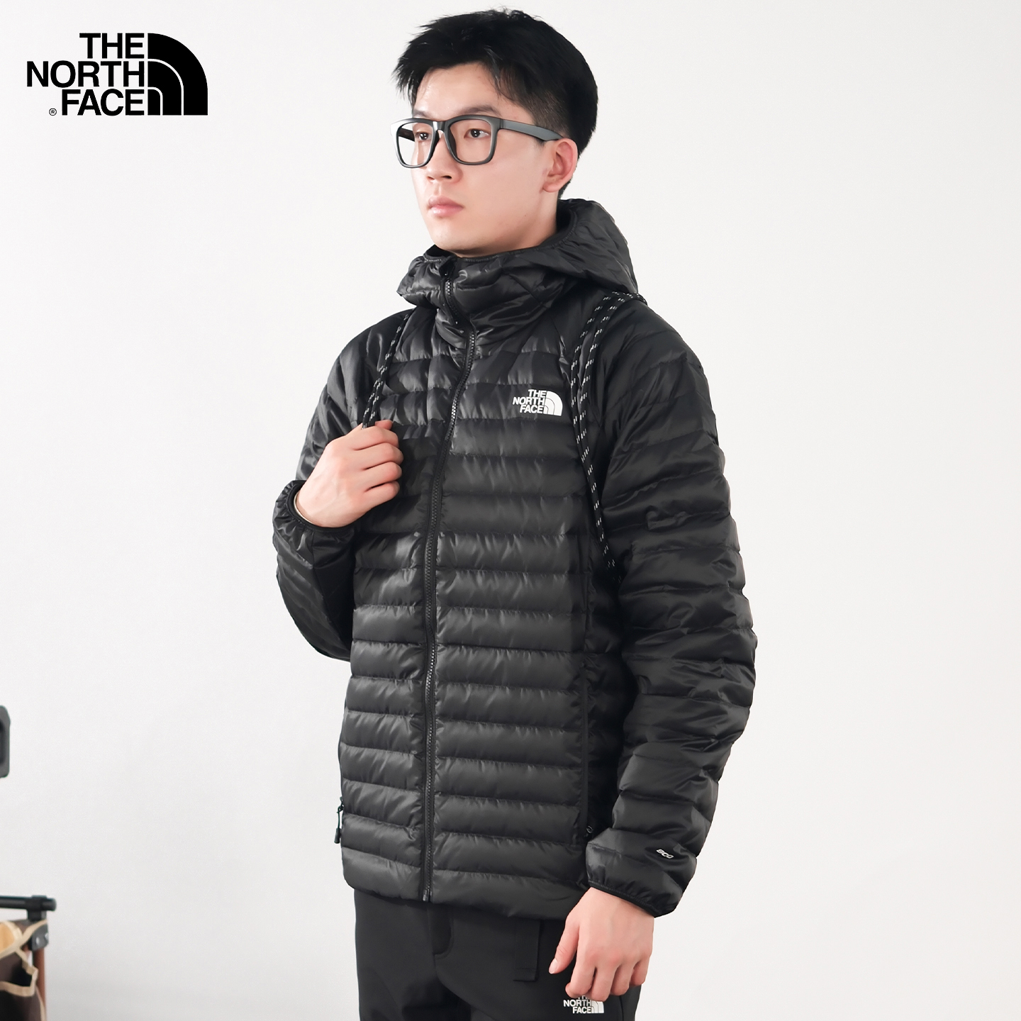 北面男款户外防风轻量鹅绒羽绒服