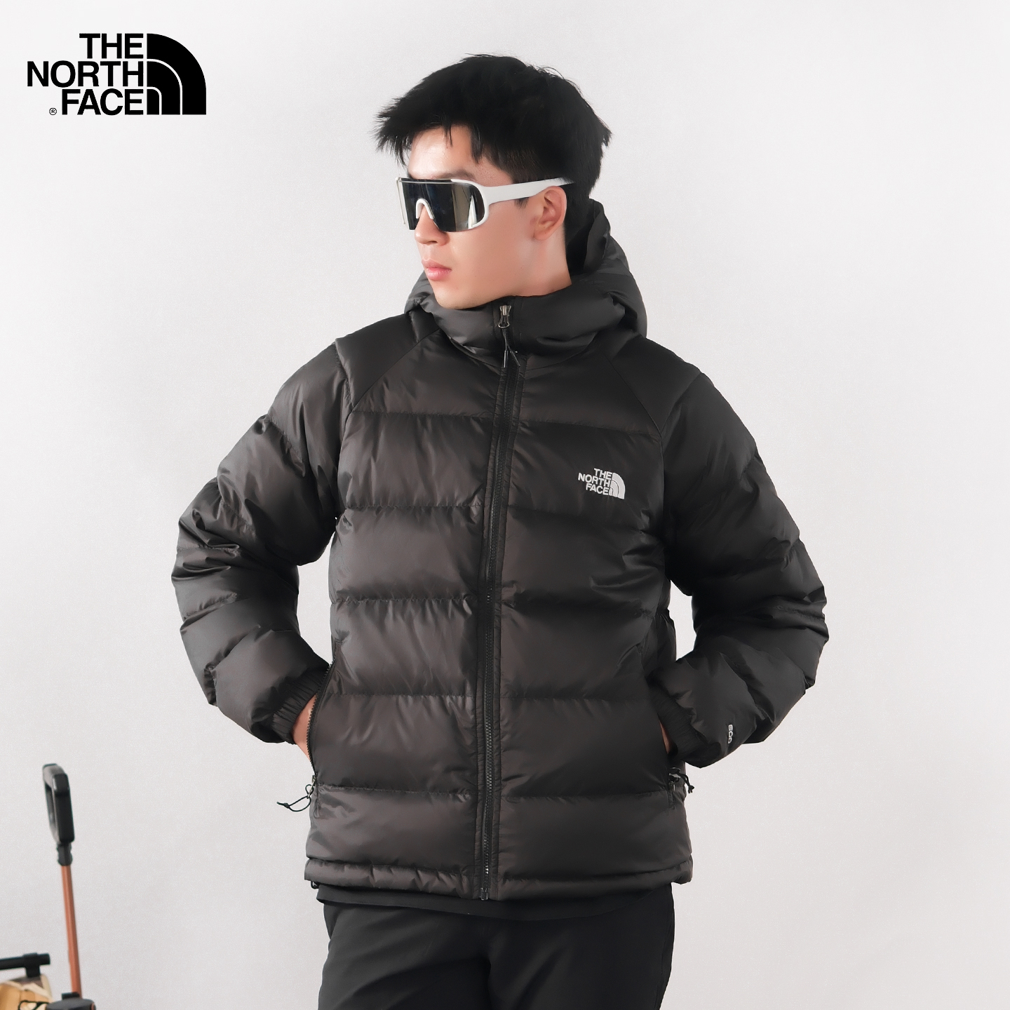 北面户外保暖600蓬鹅绒羽绒服男