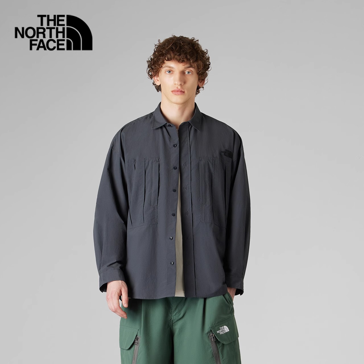 TheNorthFace北面户外春夏新款UE设计师款男防泼水长袖衬衫|8DHF