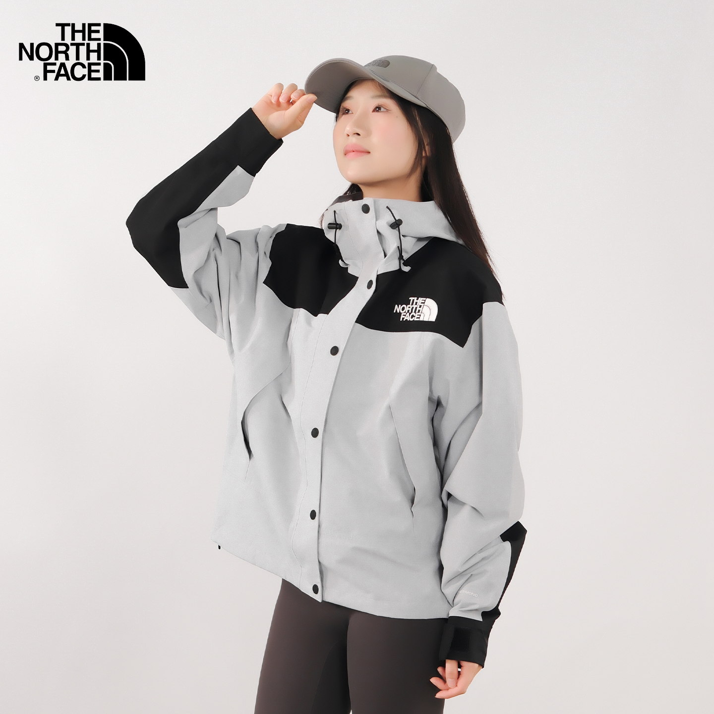 北面户外防水可配内胆冲锋衣外套