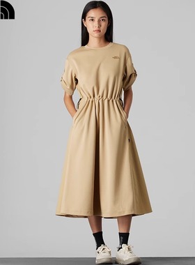 TheNorthFace北面户外UE女25新款休闲透气速干短袖长款连衣裙8CJA