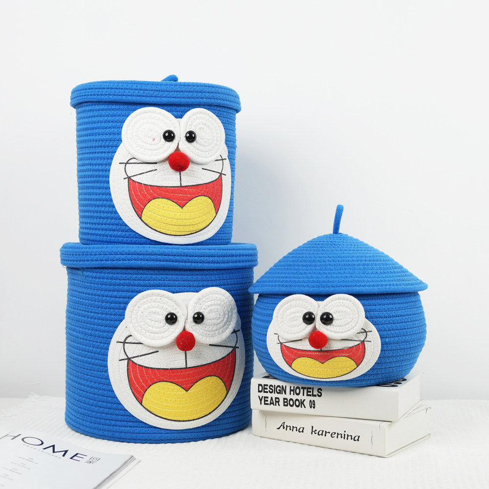 叮当猫萌趣收纳棉线编织桌面整理