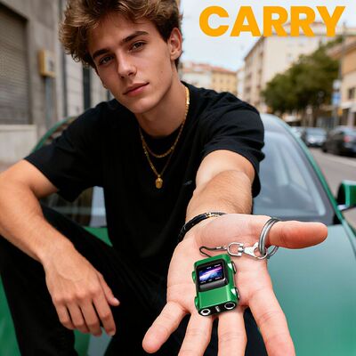 跨境Thumbprint camera迷你汽车钥匙扣相机学生党运动可拍照相机