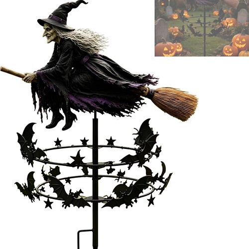 跨境新品 witch garden wind spinner  女巫花园风车装饰地插