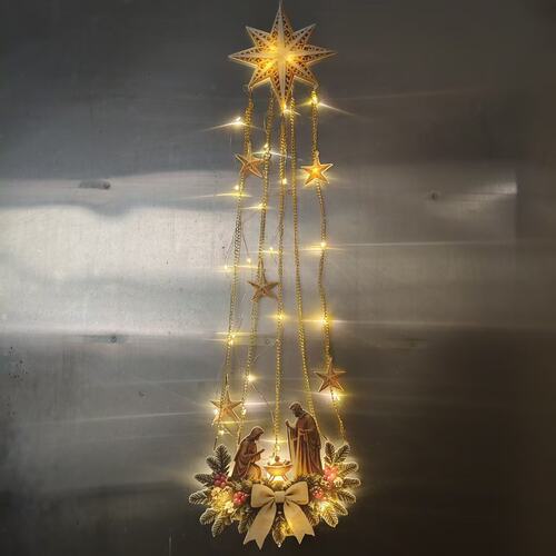 跨境新品Heavenly Christmas Wall Decor天堂般的圣诞墙饰平面