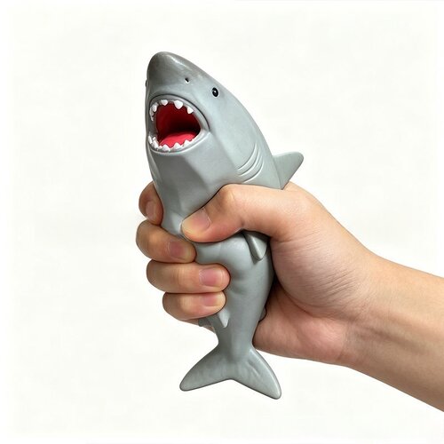 Shark Filled Squishy Squeeze Stress Ball鲨鱼图案软性挤压减球