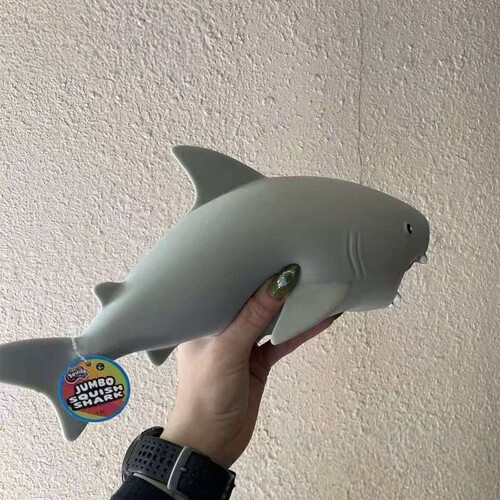 Shark Filled Squishy Squeeze Stress Ball鲨鱼图案软性挤压减球