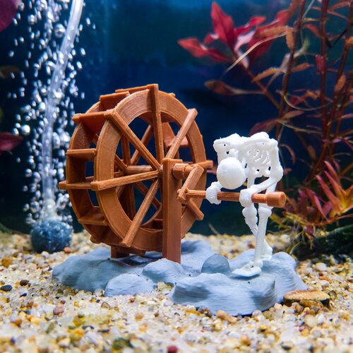 跨境新品Skull Decoration for Fish Tank鱼缸骷髅头鱼缸趣味摆件
