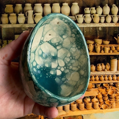 跨境爆款Pottery Herb Stripper陶器药草剥离器药材剥皮碗树脂