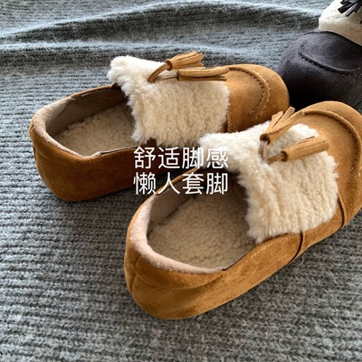 韩国ins冬季保暖流苏勃肯雪地靴