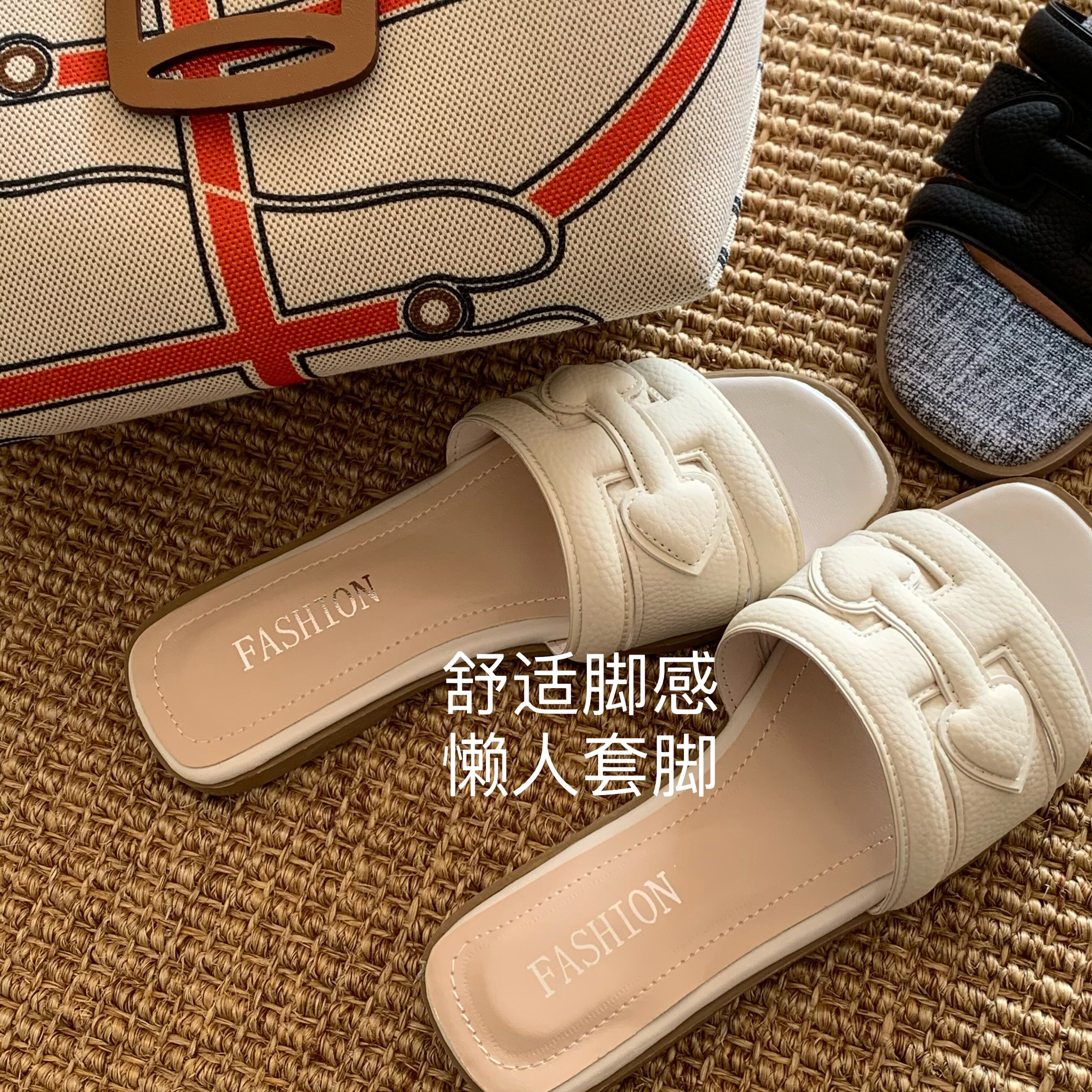 奢华！优雅！温柔经典~INS法式高级感拖鞋女夏2026外穿沙滩凉拖