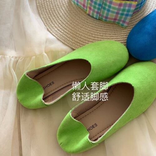 韩版ins女春季平底软底单鞋