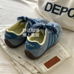 薄底运动鞋 韩国INS复古经典 店主自留推 女德训赛车鞋 蓝调时刻