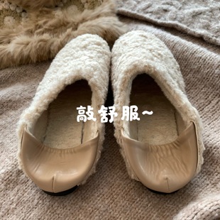 女INS冬季 把它给我焊在脚上 奶呼呼毛毛鞋 神 秋冬掌管氛围感