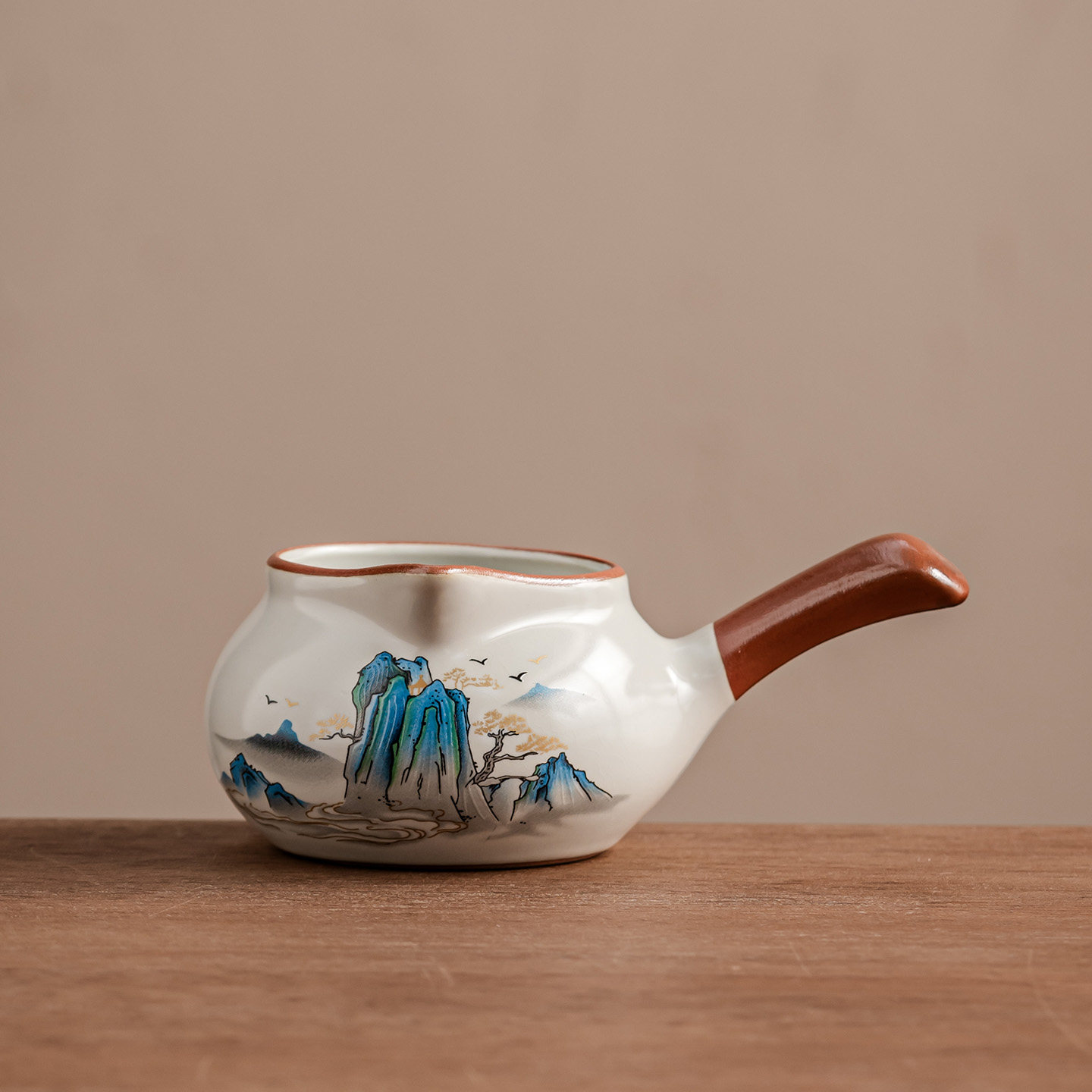 米黄汝窑汝瓷公道杯家用匀茶茶道配件陶瓷公杯侧把茶海滤分茶器,餐饮具,公道杯,淘宝优惠券,粉丝福利购,淘宝优惠卷