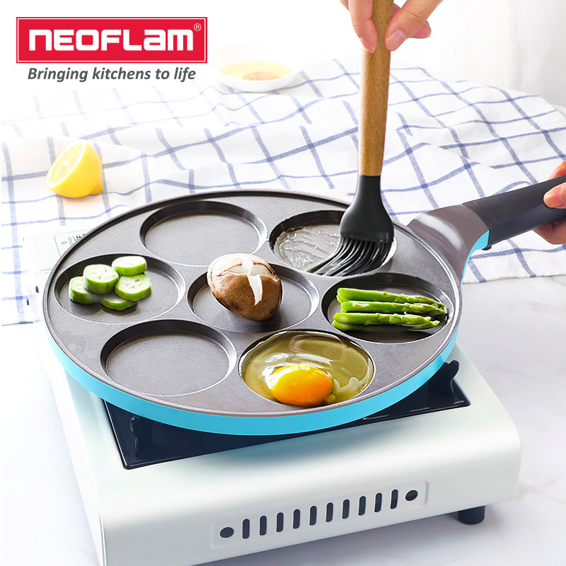 neoflam陶瓷煎锅不粘锅平底锅煎蛋锅家用早餐煎饼少油烟锅燃气用