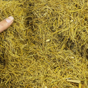 稻草纤维水稻禾秆草古建筑手工粉墙装饰碎草段绿化粉刷泥草漆草头