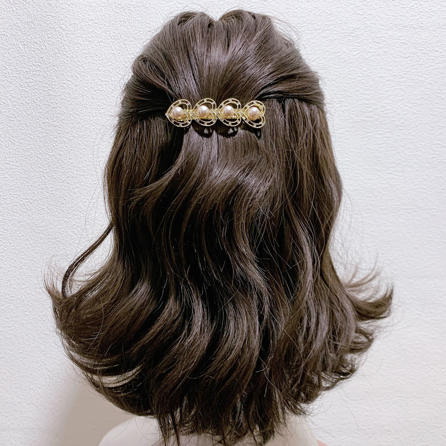 韩式小清新爱心发夹头饰女气质水钻后脑勺弹簧夹一字发卡新款顶夹