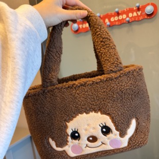 日系可爱卡通蒙奇奇化妆包收纳包出门方便携带旅行大容量干湿分离